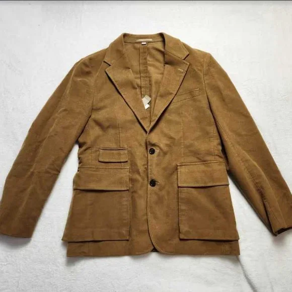 New mens 40 J Crew x Wallace & Barnes blazer in Italian cotton moleskin jacket - Picture 2 of 16